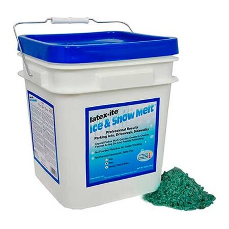 Dalton Enterprises. Latex-ite Sodium Chloride Ice and Snow Melt, 30 LB Pail - 12987